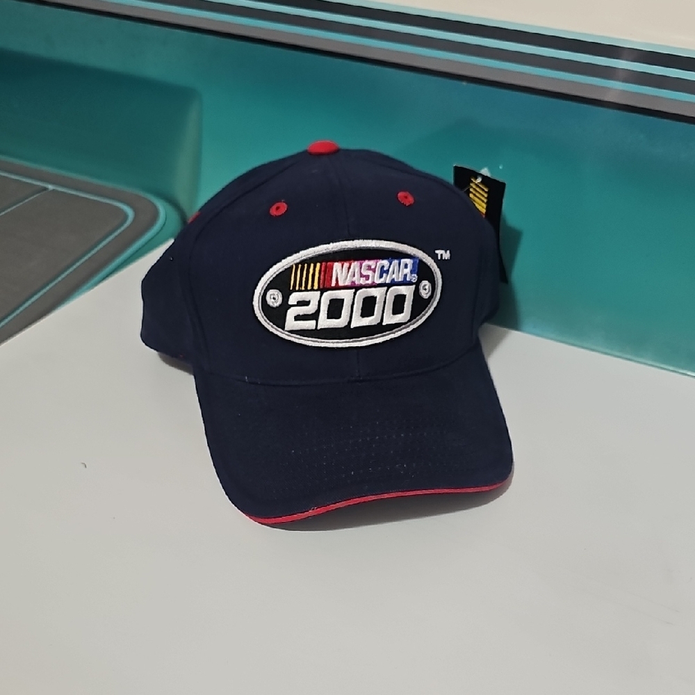 NASCAR 2000 Dark Blue Cap with Red Highlights